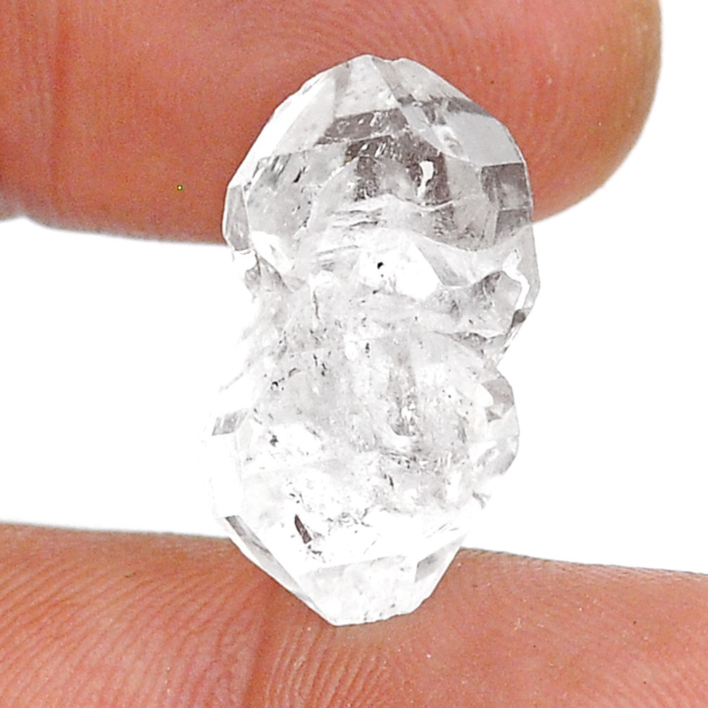 Natural 13.15cts herkimer diamond white rough 20x11 mm loose gemstone s28654