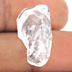 Natural 12.10cts herkimer diamond white rough 21x12 mm loose gemstone s25445
