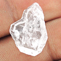 Natural 13.40cts herkimer diamond white rough 21x14 mm loose gemstone s25443