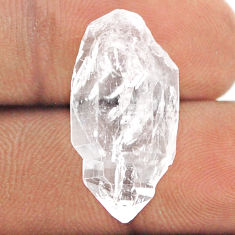 Natural 14.30cts herkimer diamond white rough 24x12 mm loose gemstone s25449