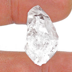 Natural 20.45cts herkimer diamond white rough 24x14 mm loose gemstone s28647