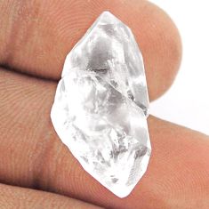 Natural 18.40cts herkimer diamond white rough 26x13 mm loose gemstone s25453