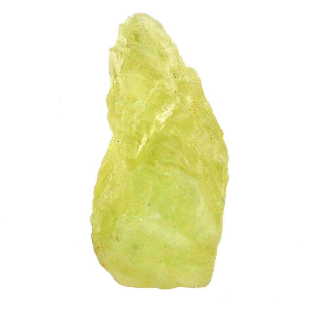 Natural 45.15cts hiddenite rough green rough 30x1mm fancy loose gemstone s25959