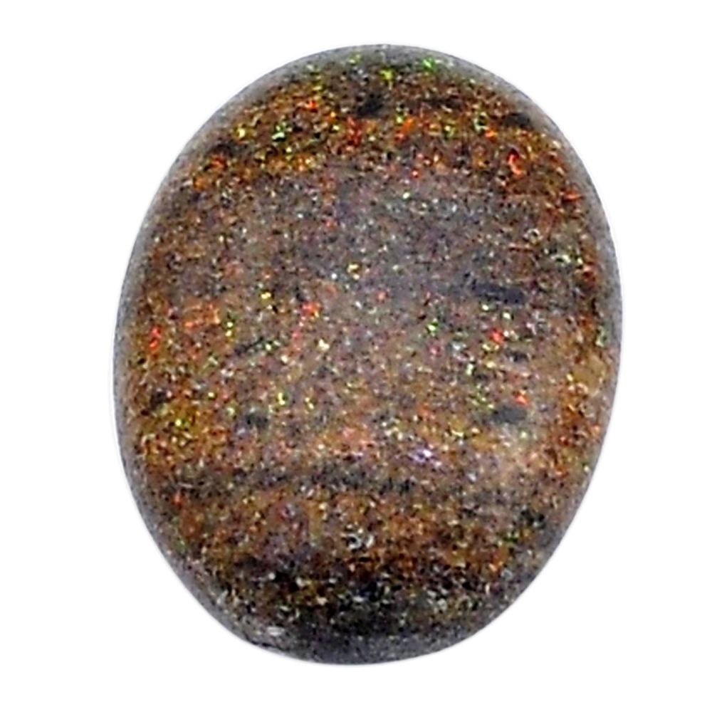 Natural 5.25cts honduran matrix opal black 16x12 mm oval loose gemstone s27870