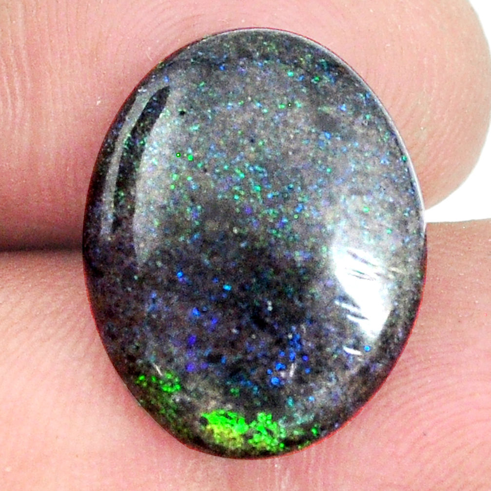 Natural 10.15cts honduran matrix opal black 19x15 mm fancy loose gemstone s21459