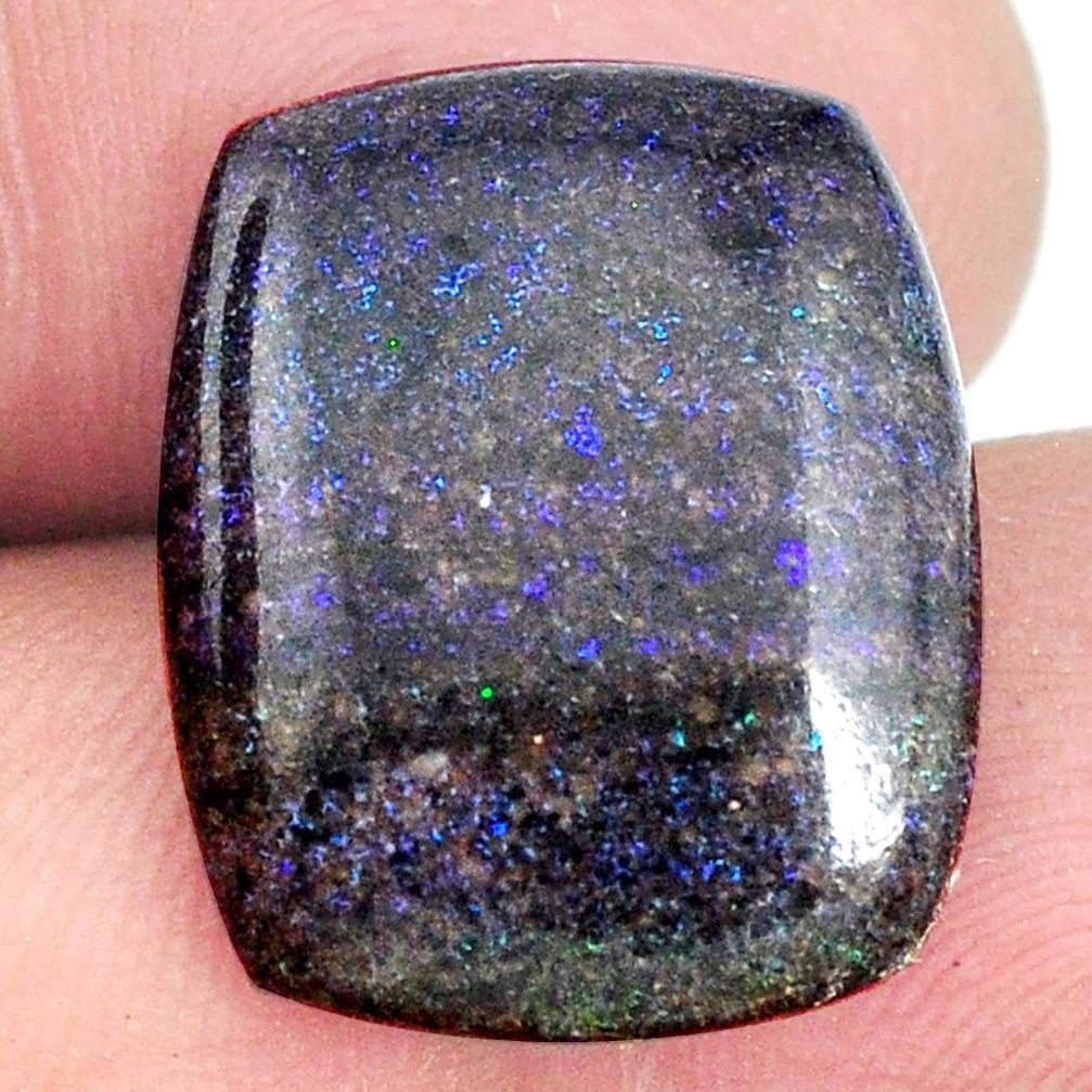 Natural 12.40cts honduran matrix opal black 20x16 mm loose gemstone s21456