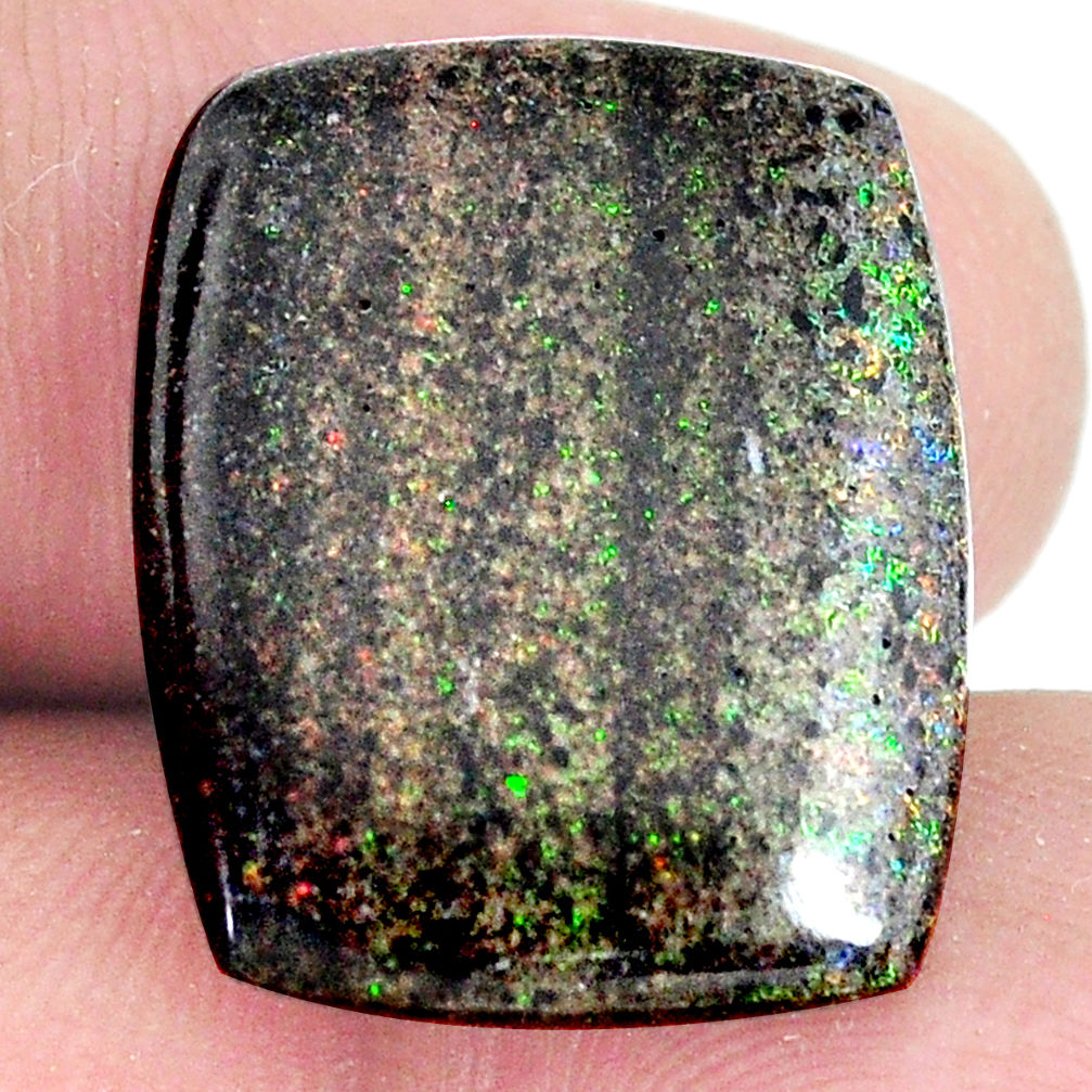 Natural 11.30cts honduran matrix opal black 21x17 mm loose gemstone s21426