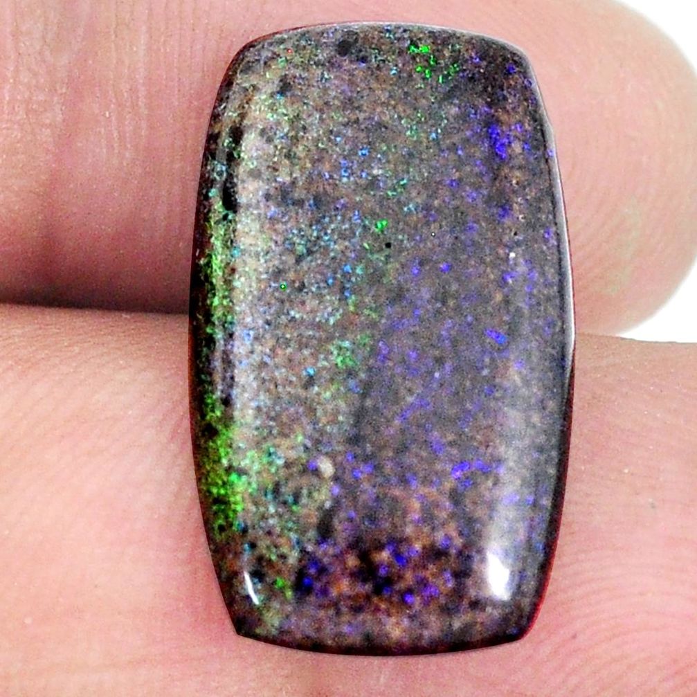 Natural 10.15cts honduran matrix opal black 23x13 mm loose gemstone s21455