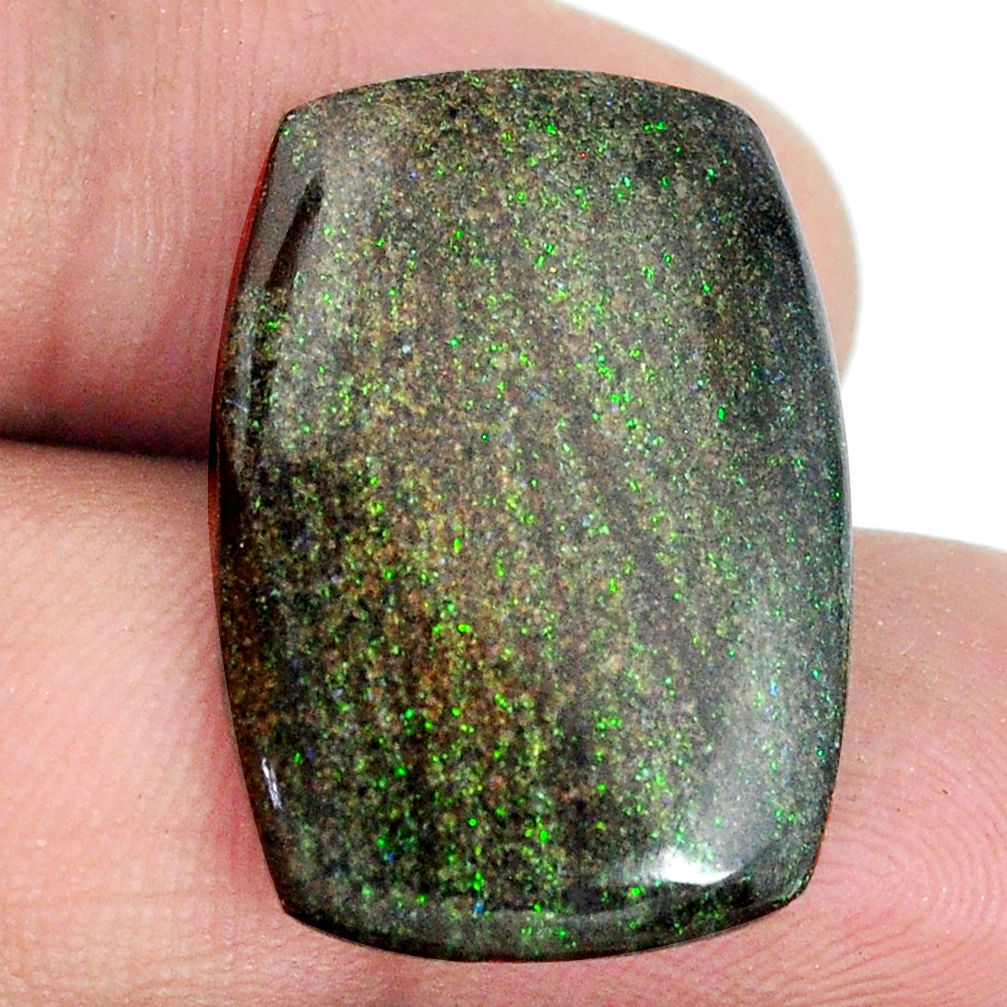 Natural 15.10cts honduran matrix opal black 25x17.5 mm loose gemstone s21421
