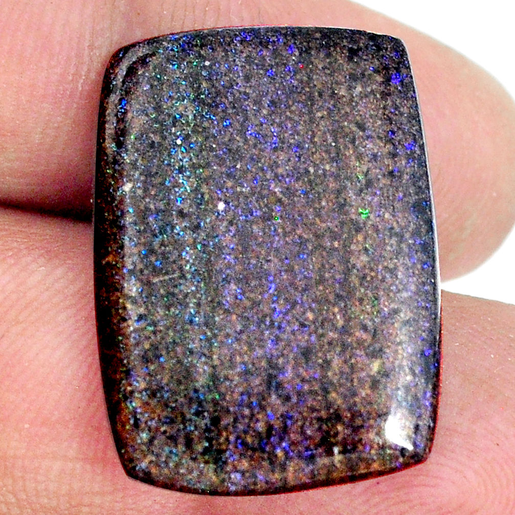 Natural 15.10cts honduran matrix opal black 25x18 mm loose gemstone s21424