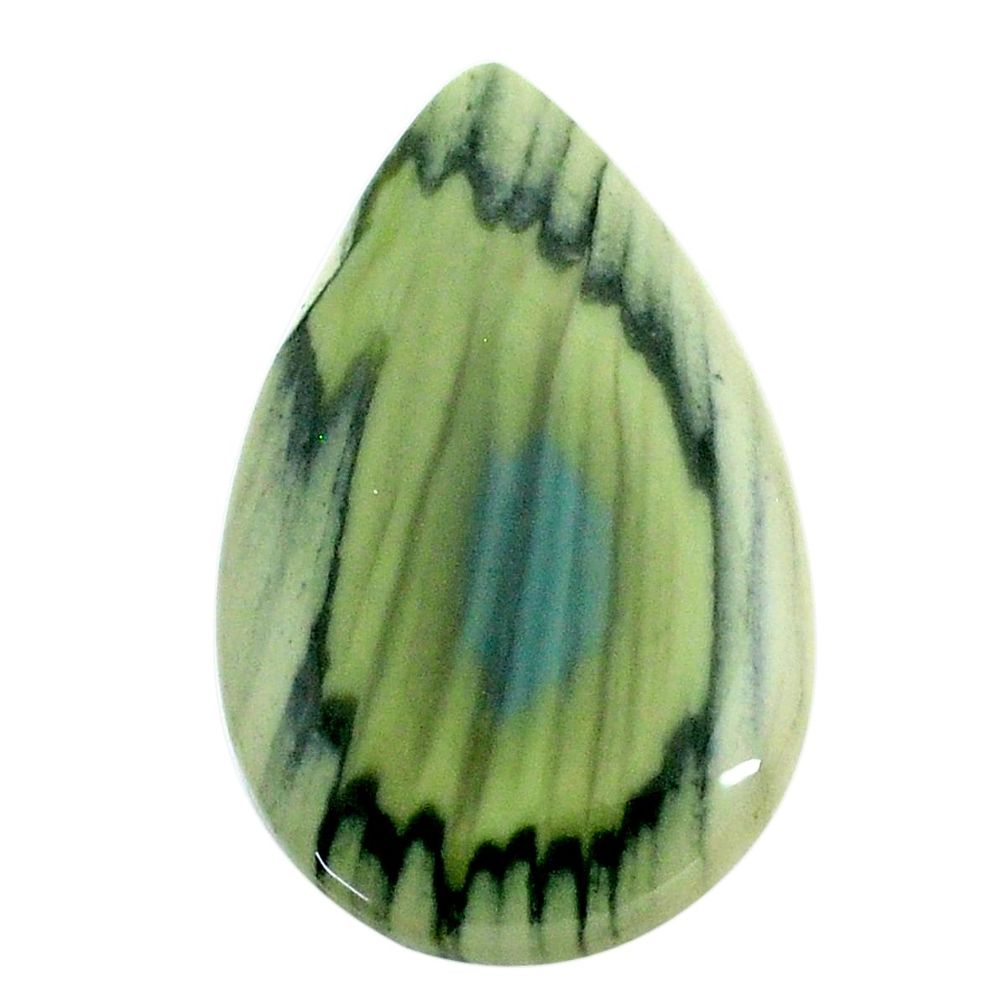Natural 23.45cts imperial jasper green cabochon 34x21 mm loose gemstone s24542