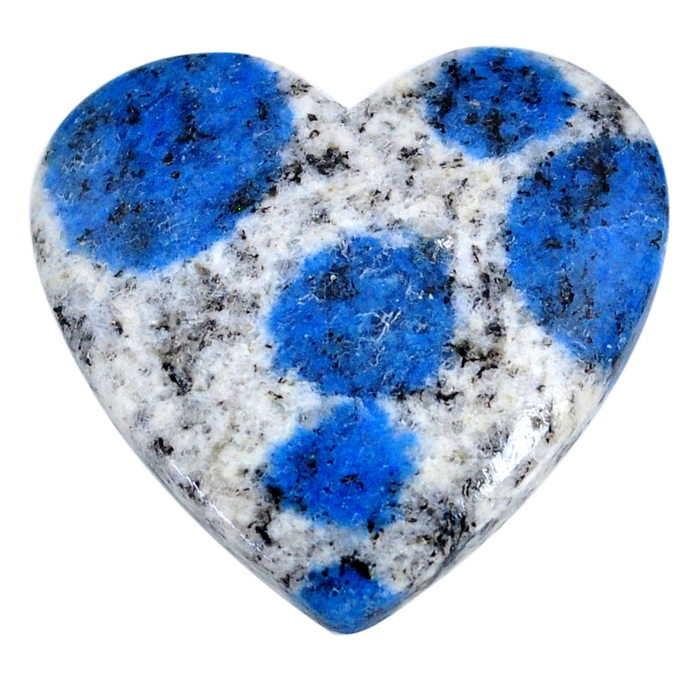Natural 24.15cts k2 blue (azurite in quartz) 26x25mm heart loose gemstone s20397