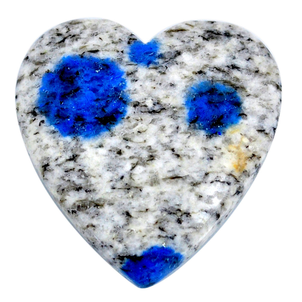 Natural 36.30cts k2 blue (azurite in quartz) 29x28 mm oval loose gemstone s20400