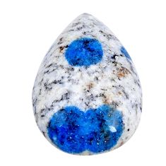 Natural 35.05cts k2 blue (azurite in quartz) 33.5x23 mm loose gemstone s29732