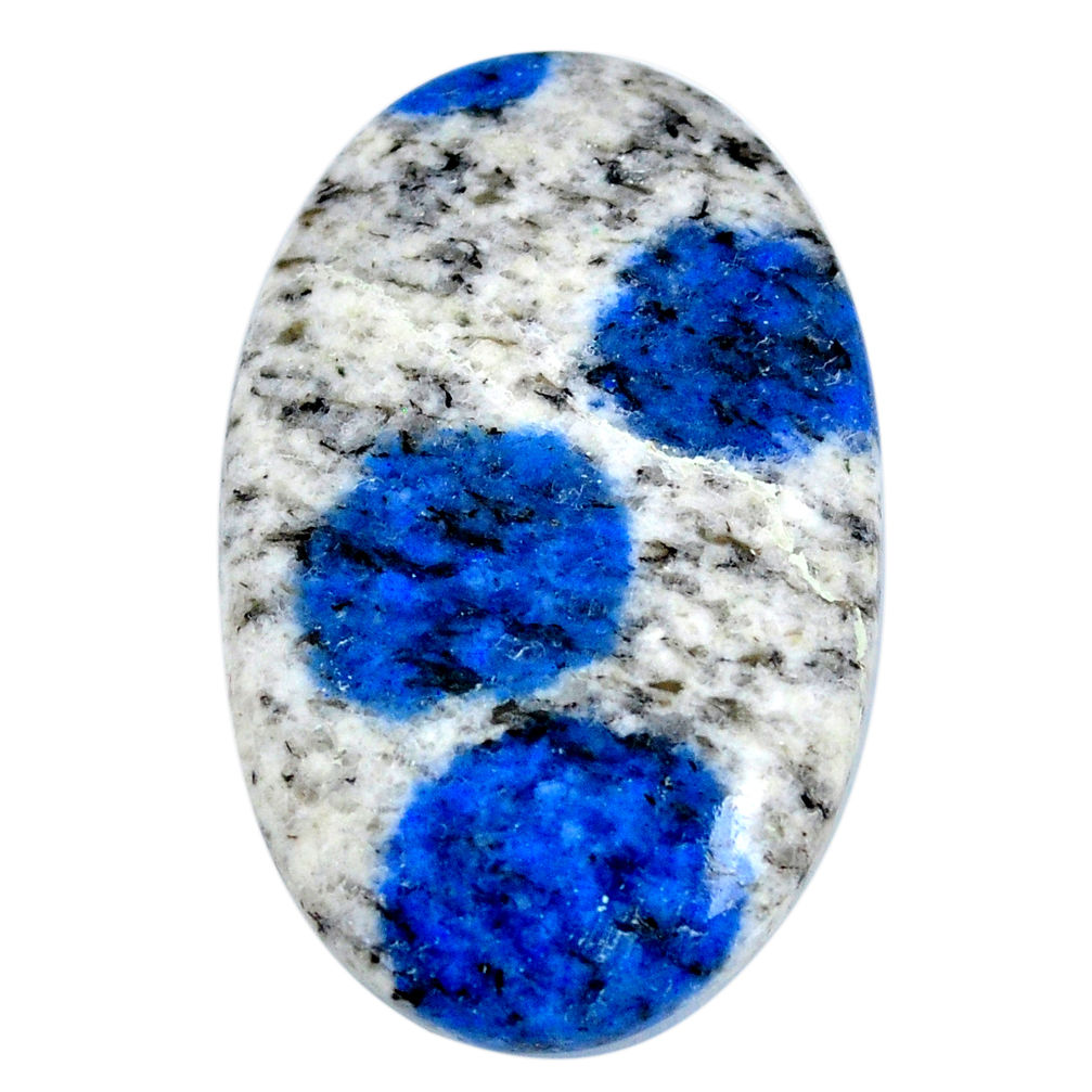 Natural 35.15cts k2 blue (azurite in quartz) 35x22 mm loose gemstone s20382