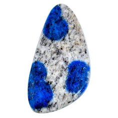 Natural 22.35cts k2 blue (azurite in quartz) 36x18mm fancy loose gemstone s20391