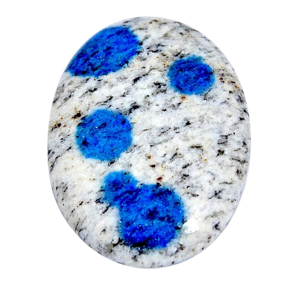Natural 44.35cts k2 blue (azurite in quartz) 36x26.5 mm loose gemstone s29722
