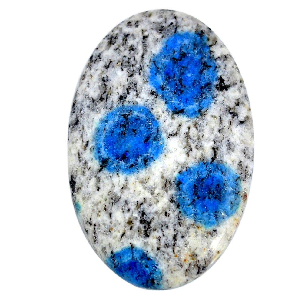 Natural 35.10cts k2 blue (azurite in quartz) 37x23.5 mm loose gemstone s20381