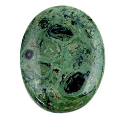 Natural 26.30cts kambaba jasper green cabochon 30x22 mm loose gemstone s19008