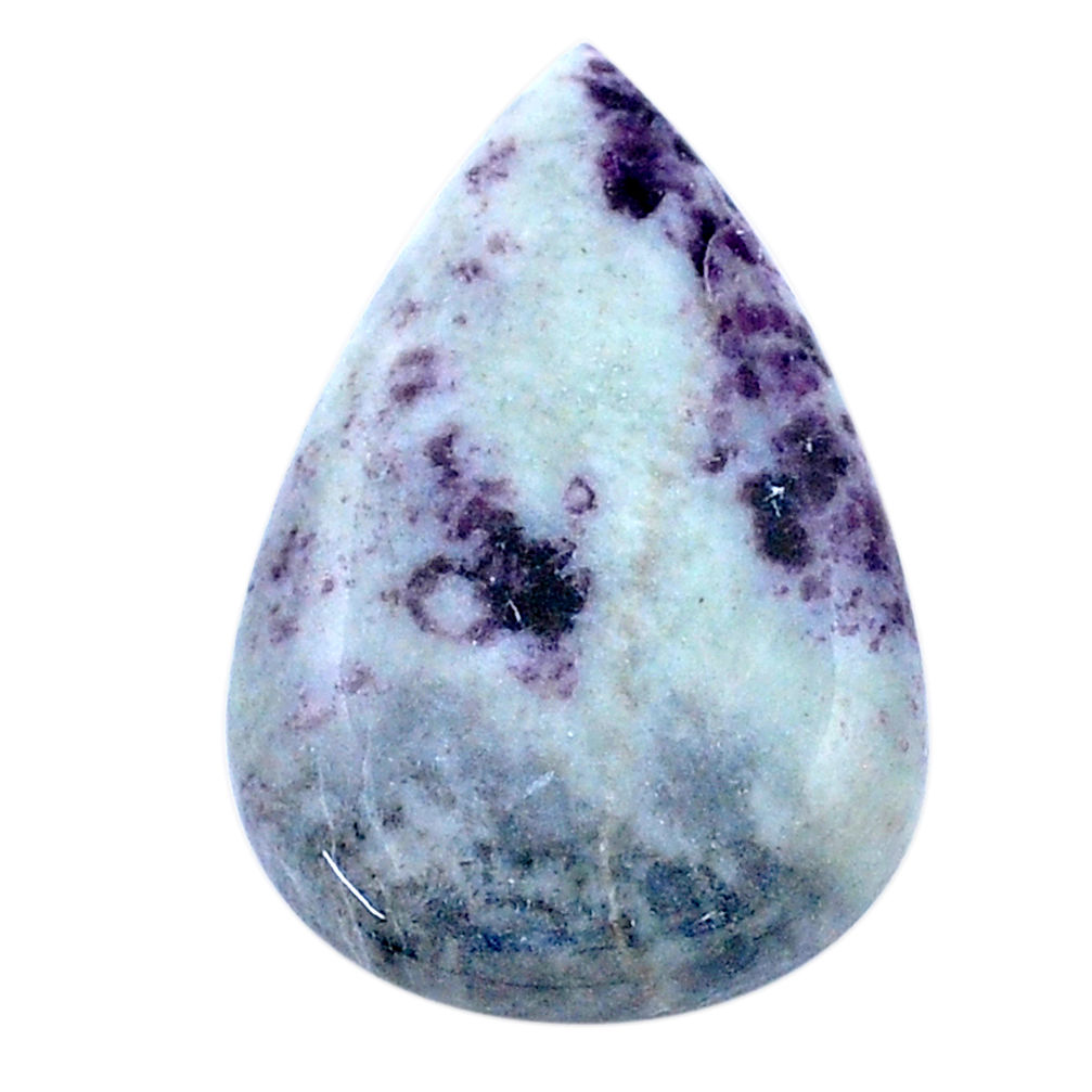 Natural 42.80cts kammererite cabochon 36x23.5 mm pear loose gemstone s26517