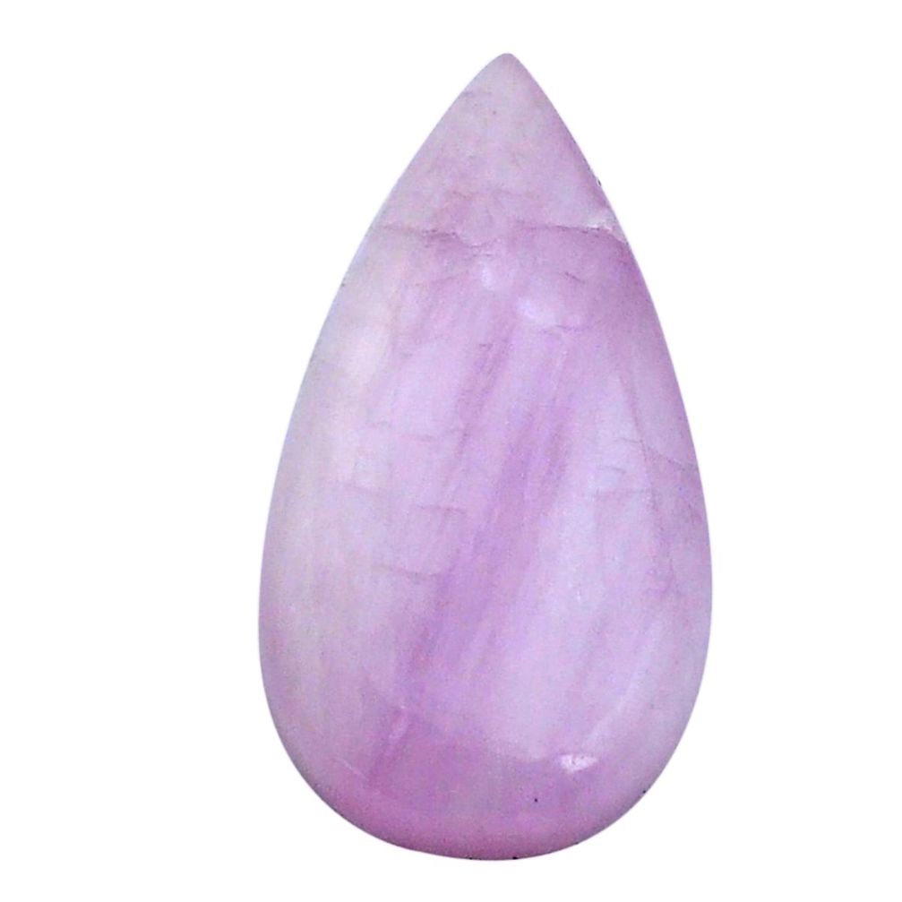 Natural 27.90cts kunzite pink cabochon 31x16 mm pear loose gemstone s28211