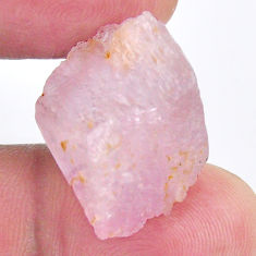 Natural 33.25cts kunzite rough pink rough 22x17 mm fancy loose gemstone s19998