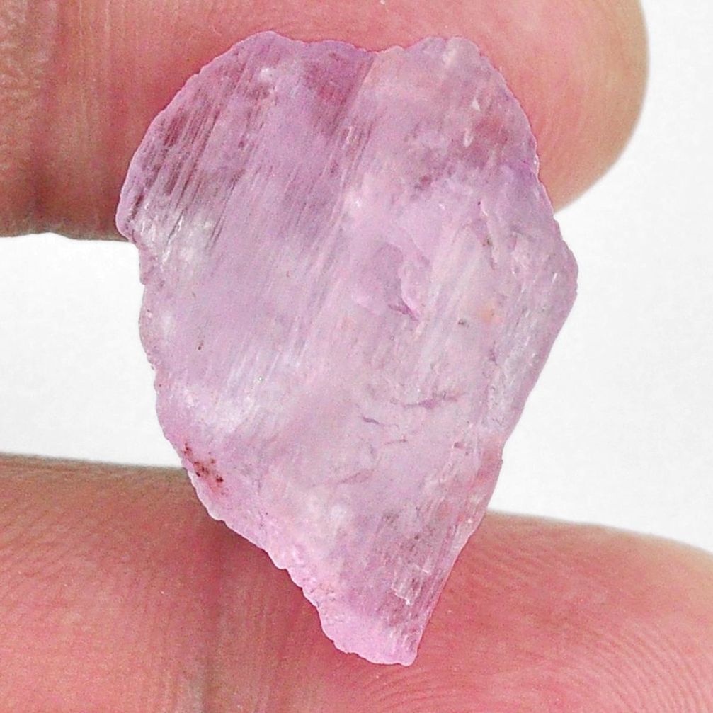 Natural 23.45cts kunzite rough pink rough 24x17 mm fancy loose gemstone s19988