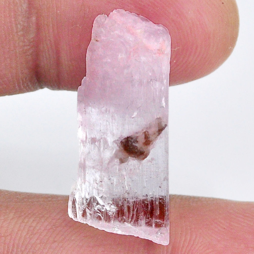Natural 21.20cts kunzite rough pink rough 26x10 mm fancy loose gemstone s20000