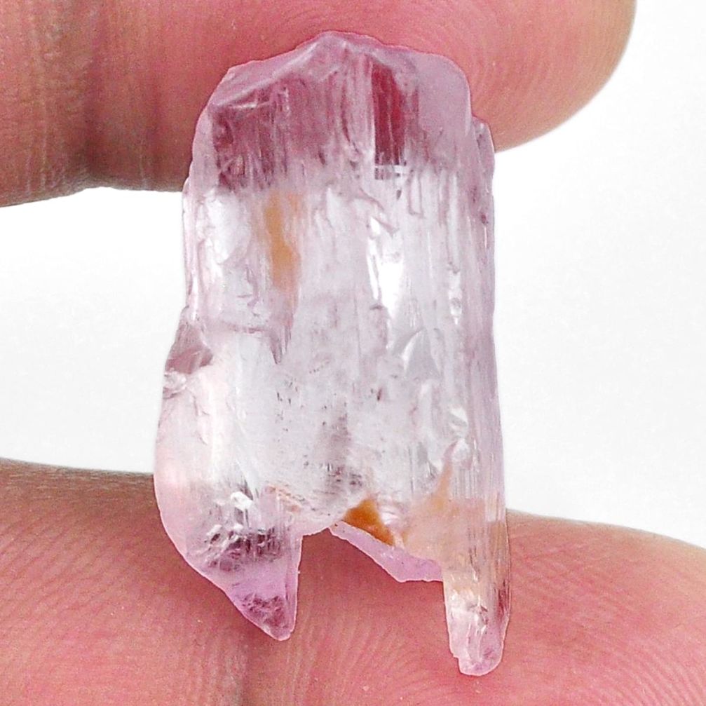 Natural 26.15cts kunzite rough pink rough 26x13 mm fancy loose gemstone s19991