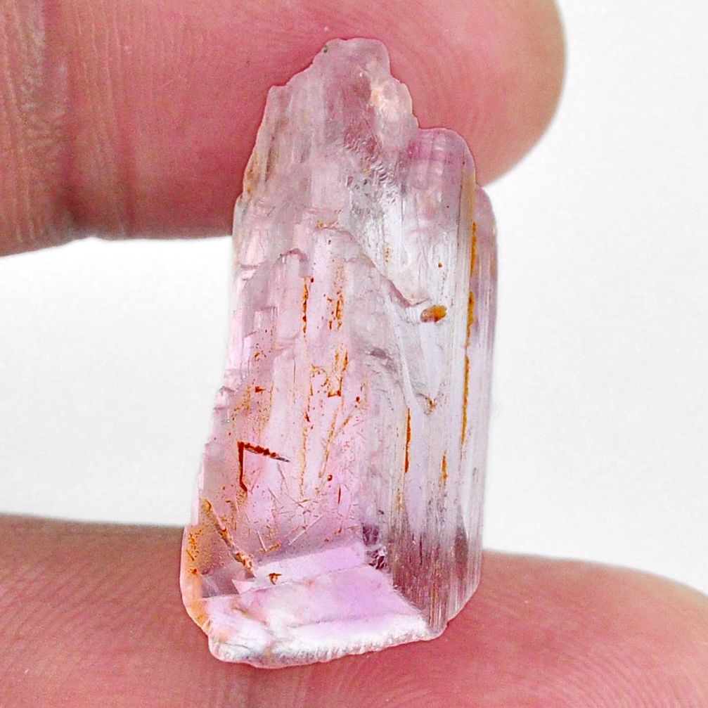 Natural 31.30cts kunzite rough pink rough 29x12 mm fancy loose gemstone s19994