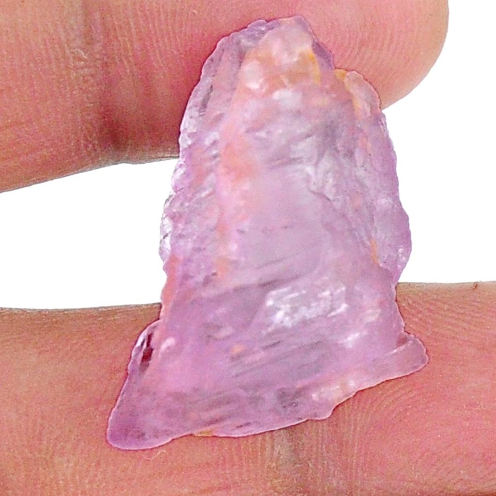 Natural 38.15cts kunzite rough pink rough 30x15 mm fancy loose gemstone s19983