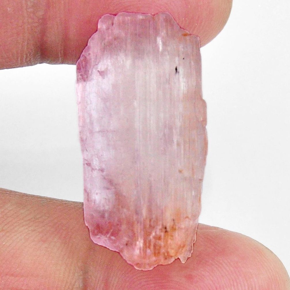 Natural 43.15cts kunzite rough pink rough 30x15 mm fancy loose gemstone s19984
