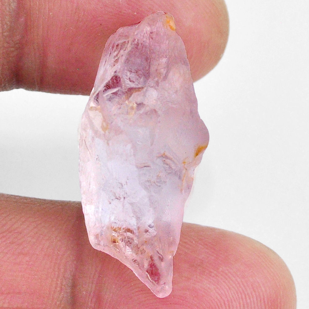 Natural 28.15cts kunzite rough pink rough 31x13.5 mm fancy loose gemstone s19996