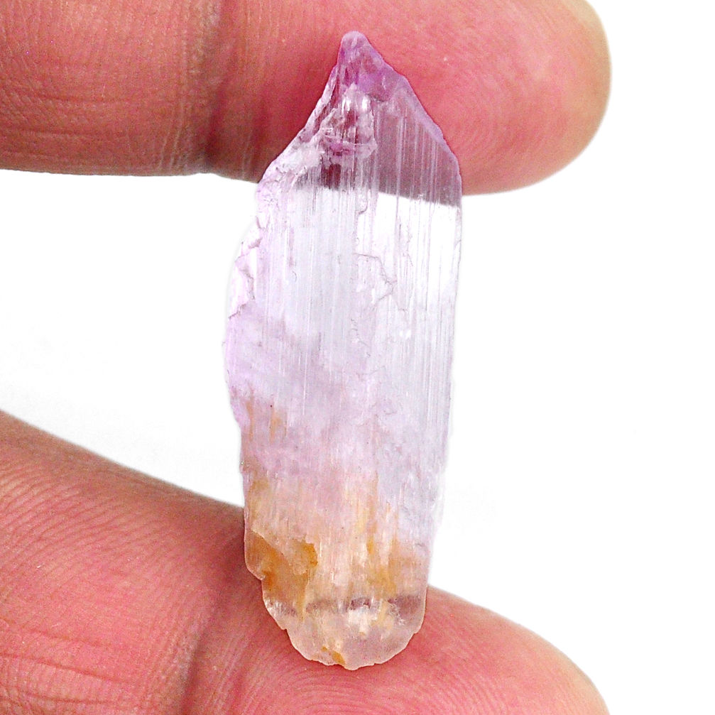 Natural 20.10cts kunzite rough pink rough 37x13 mm fancy loose gemstone s19992