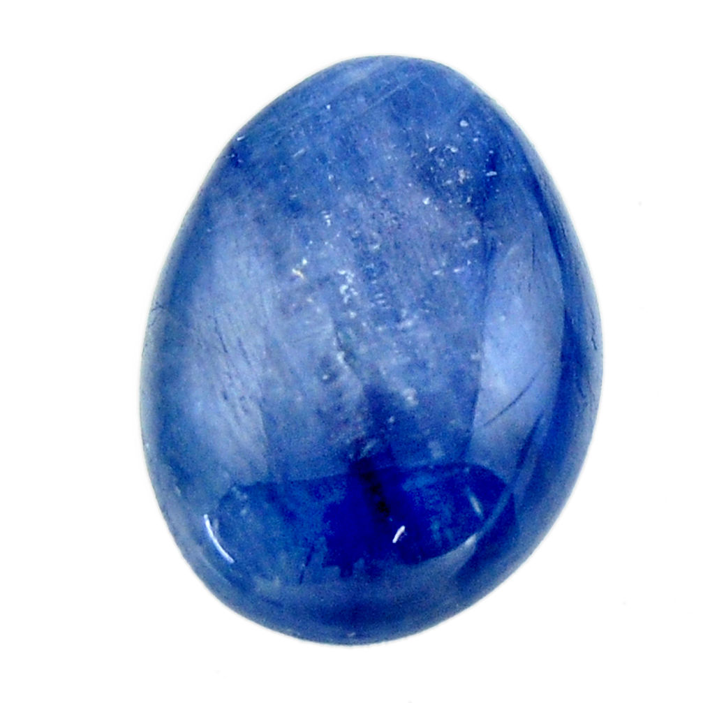 Natural 19.35cts kyanite blue cabochon 21.5x15 mm fancy loose gemstone s17953