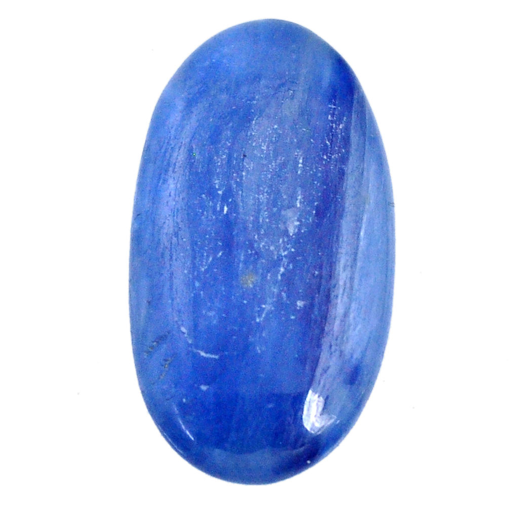 Natural 18.45cts kyanite blue cabochon 26x14 mm oval loose gemstone s20366