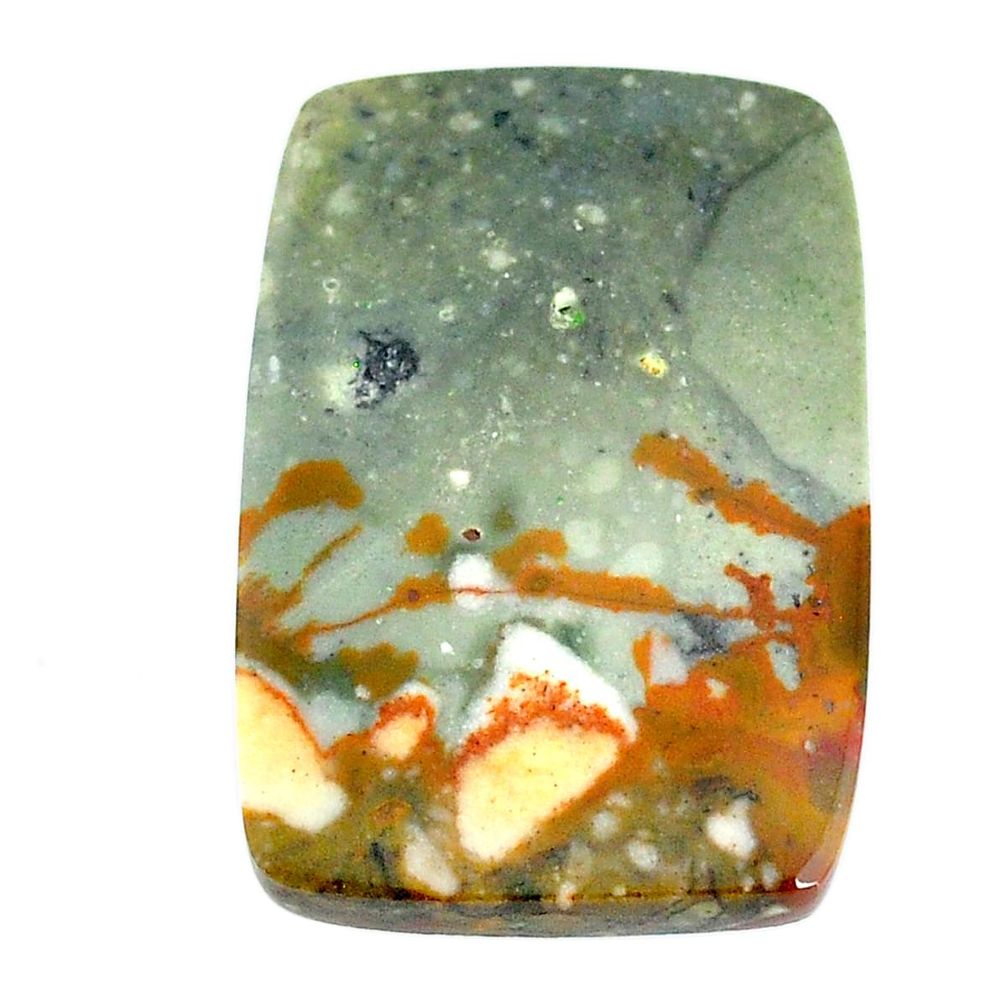 Natural 43.45cts landscape picture jasper 35x23.5 mm loose gemstone s22720