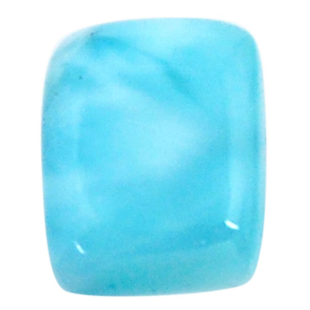 Natural 9.45cts larimar blue cabochon 14x11 mm cushion loose gemstone s18591