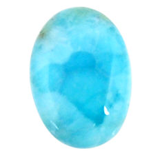 Natural 8.45cts larimar blue cabochon 17x12 mm oval loose gemstone s18595