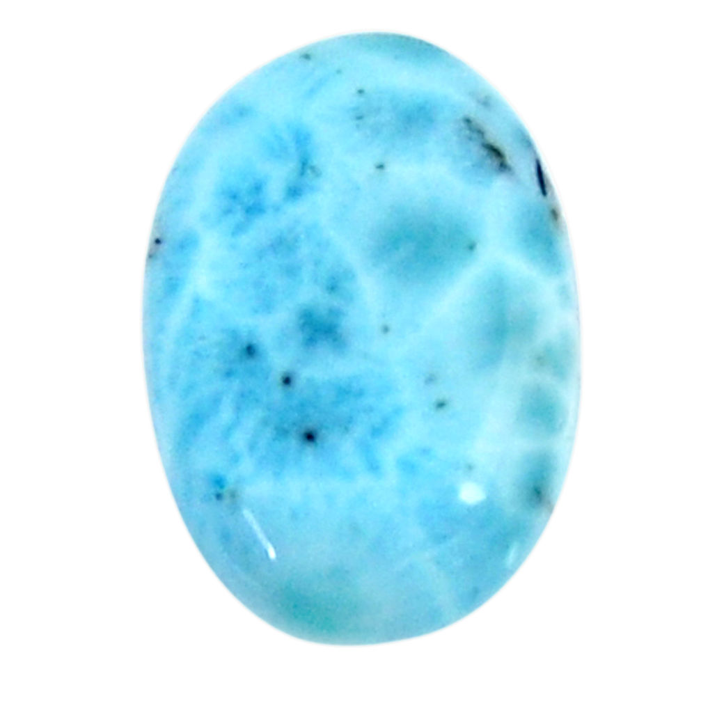 Natural 9.20cts larimar blue cabochon 18x12 mm oval loose gemstone s18594