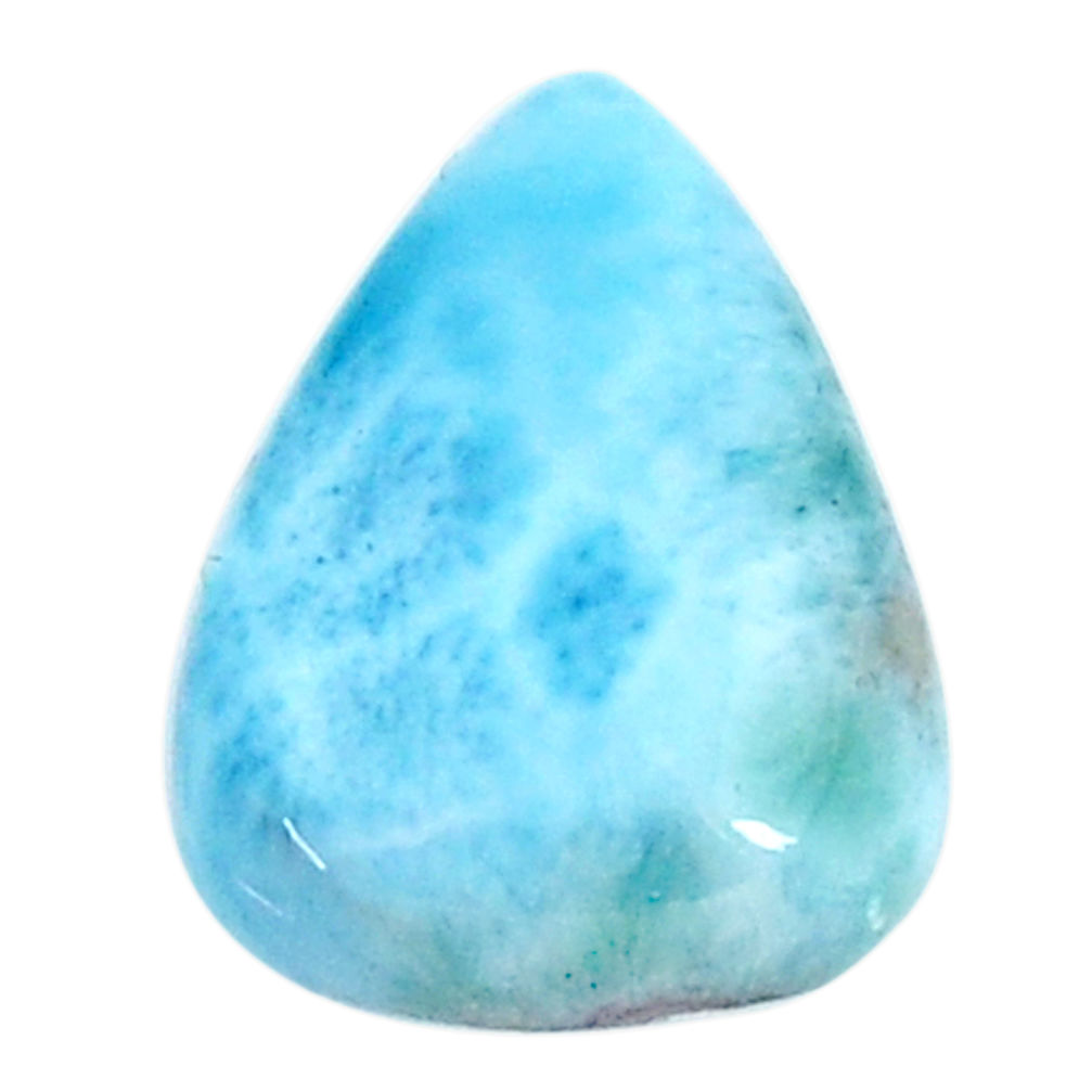 Natural 11.30cts larimar blue cabochon 19x14 mm pear loose gemstone s18587