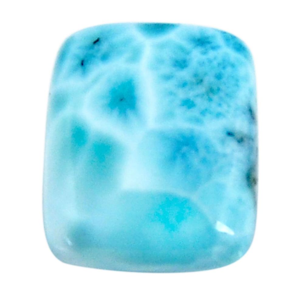 Natural 15.10cts larimar blue cabochon 19x15.5 mm cushion loose gemstone s18566