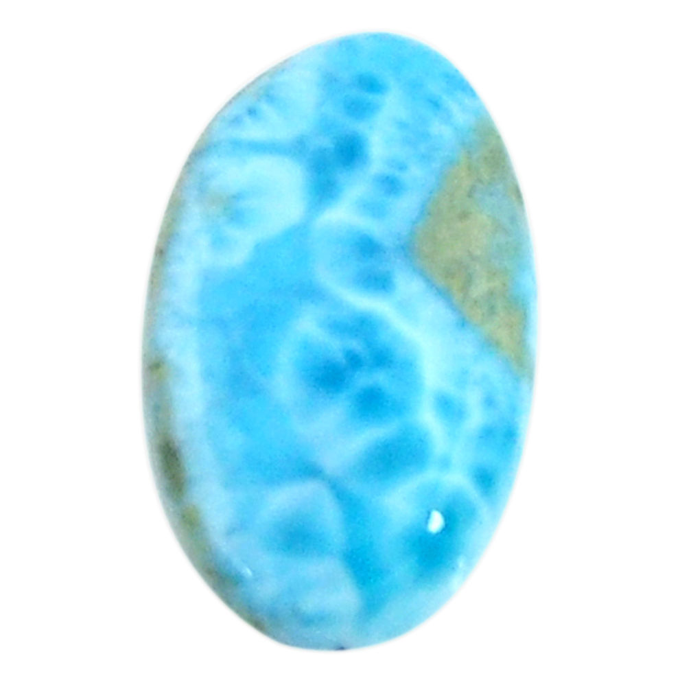 Natural 9.45cts larimar blue cabochon 20x12.5 mm oval loose gemstone s18586