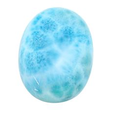 Natural 20.15cts larimar blue cabochon 20x15 mm oval loose gemstone s22600
