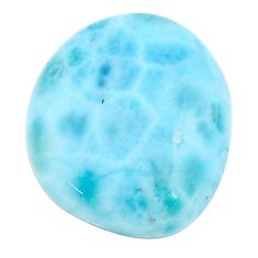 Natural 18.10cts larimar blue cabochon 20x17 mm fancy loose gemstone s22595