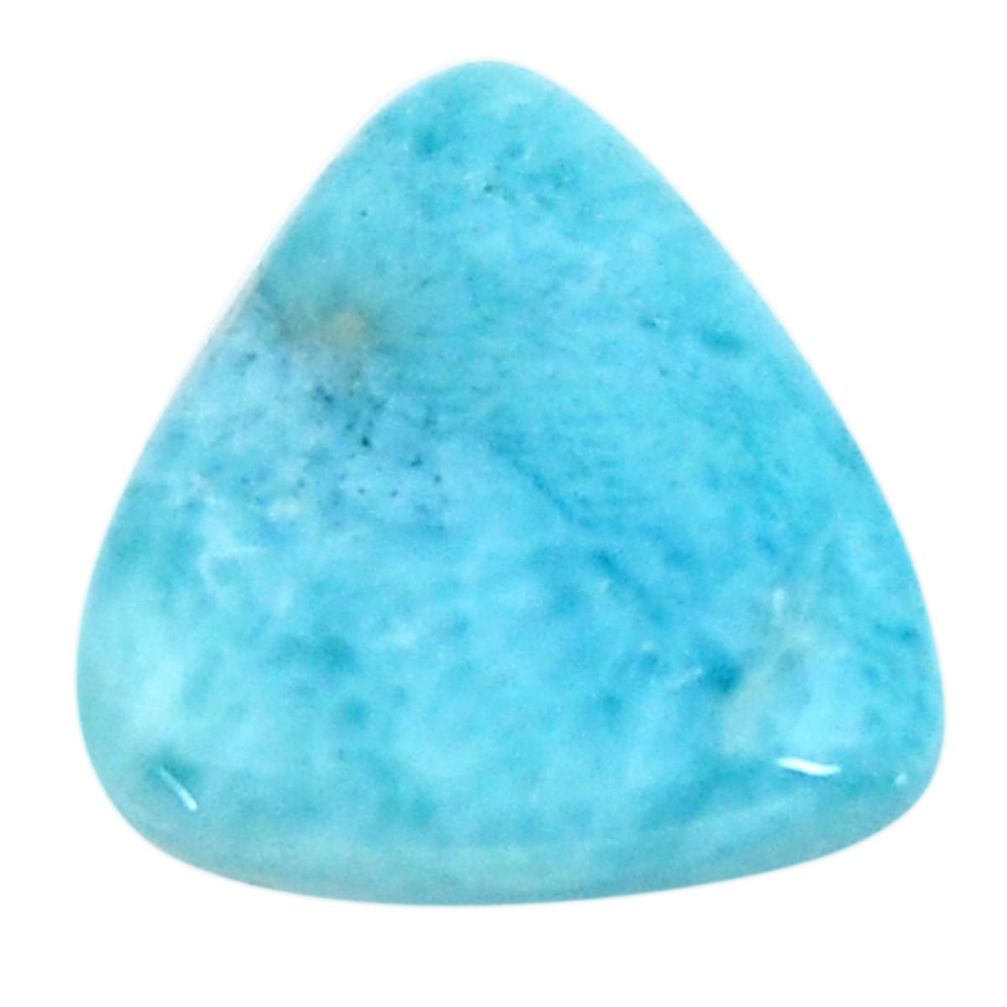 Natural 17.40cts larimar blue cabochon 20x18.5 mm trillion loose gemstone s18568