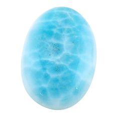 Natural 19.45cts larimar blue cabochon 21x15 mm oval loose gemstone s22598