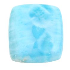 Natural 21.30cts larimar blue cabochon 21x17.5 mm octagan loose gemstone s22585