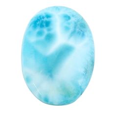 Natural 17.35cts larimar blue cabochon 22.5x15 mm oval loose gemstone s22599