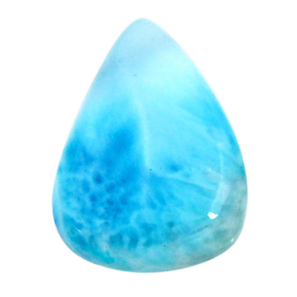 Natural 15.10cts larimar blue cabochon 22x15.5 mm pear loose gemstone s18576